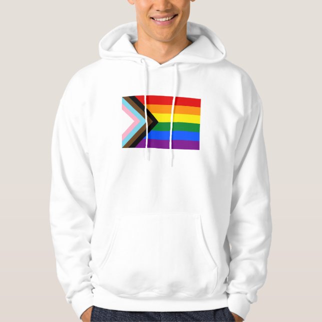 Sudadera Progress Pride Flag LGBTQ+ (Anverso)