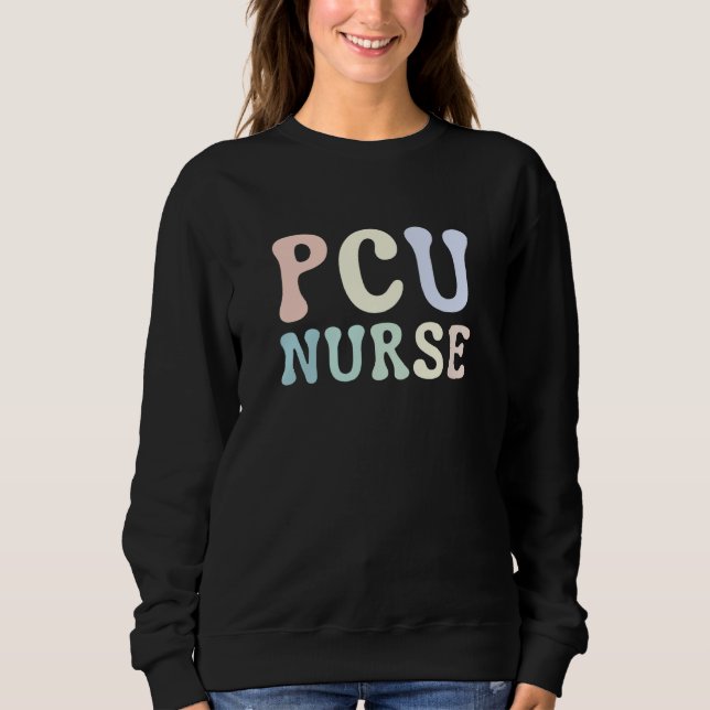Sudadera Progressive Care Unit PCU Nurse Emergency Room Nur (Anverso)