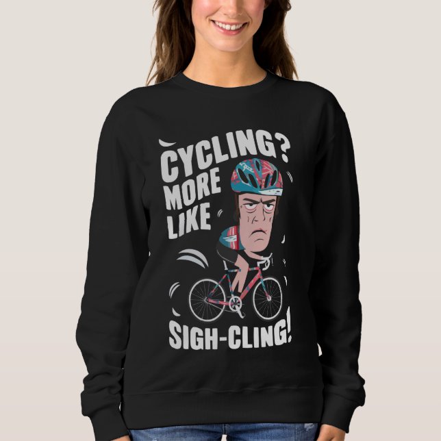 Sudadera Prohibición de bicicletas anticiclismo (Anverso)