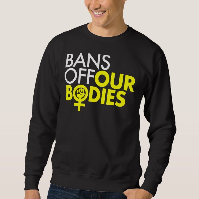 Sudadera Prohibición del puño de poder de las mujeres de nu (Anverso)