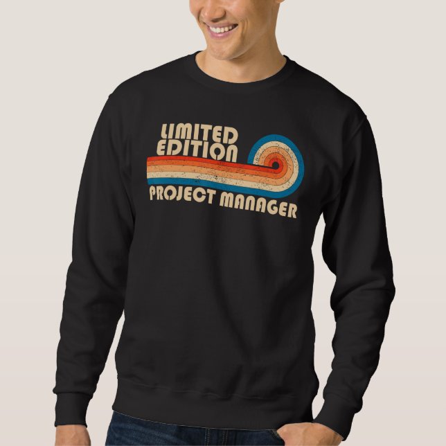 Sudadera PROJECT MANAGER Funny Job Title Profession Birthda (Anverso)