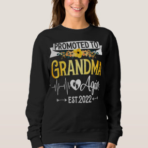 Sudadera Promocionado a la abuela de nuevo 2022 Día de la M