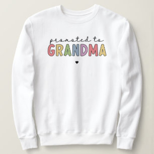 Sudadera Promocionado a la abuela Nueva Abuela para ser reg