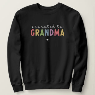 Sudadera Promocionado a la abuela Nueva Abuela para ser reg