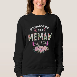 Sudadera Promocionado A Memaw Est 2025 Regalos Nueva Abuela