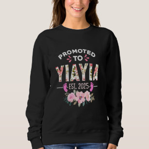 Sudadera Promocionado a Yiayia Est 2025 Mujeres regalos Bab