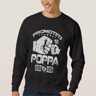 Sudadera Promoted To Poppa EST. 2025 Funny Soon To Be Poppa