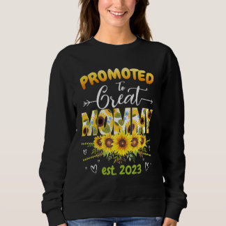 Sudadera Promovido A Gran Mamá 2023 Cute Floral Primero Tim