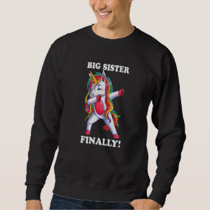 Sudadera Promovido a la hermana mayor por Unicorn Dabbing
