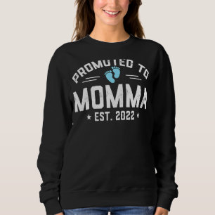 Sudadera Promovido A Mma 2022 Por Primera Vez Mamá Nueva Mo