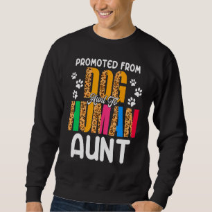 Sudadera Promovido De La Tía De Perro A La Tía De Perro Leo