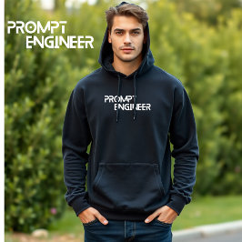 Sudadera Prompt engineer minimalist quote