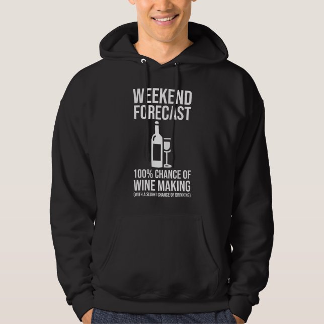 Sudadera Pronóstico de fin de semana: 100% de probabilidad  (Anverso)