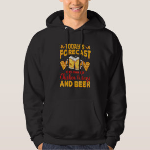 Sudadera pronóstico de impresión de letras de alas de pollo