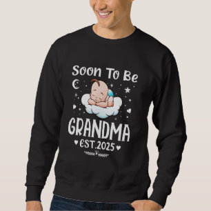 Sudadera Pronto será la abuela EST. 2025 Día de la Madre