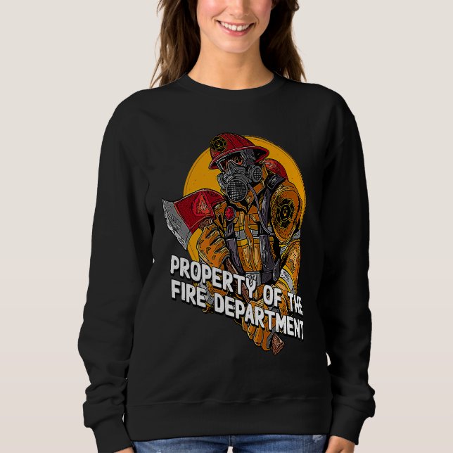 Sudadera Property Fire Department Firefighter Professional  (Anverso)