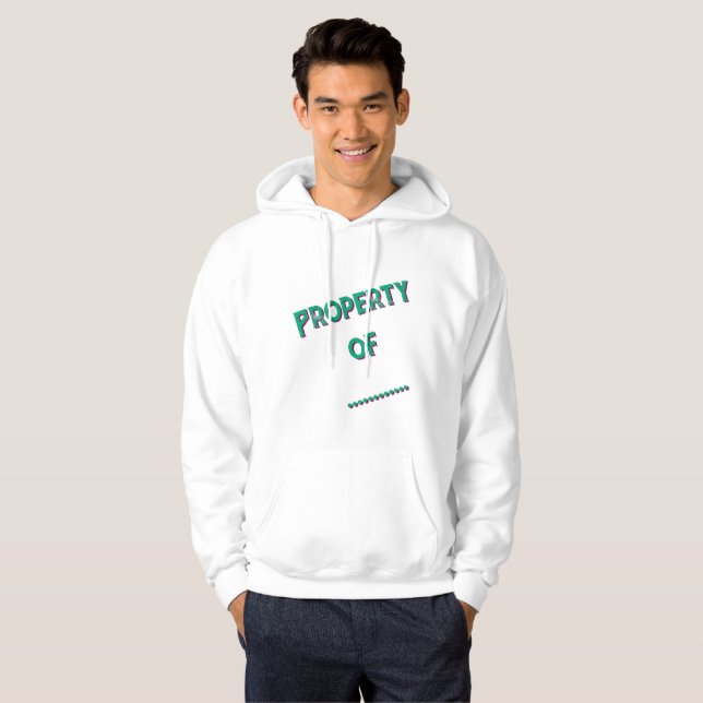 Sudadera "Property Of" Personalized Men's Hoodie (Anverso completo)