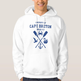 Sudadera Propiedad de Cape Breton Letras Azules Oscuras