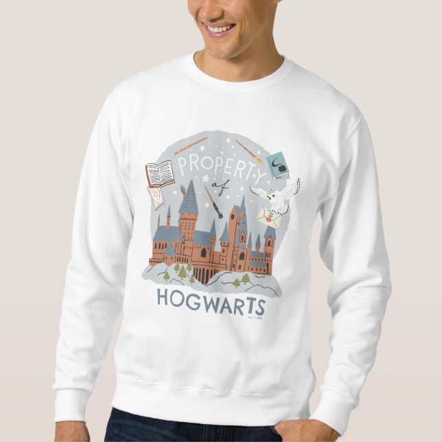 Sudadera Propiedad de Gráfico de Dibujos Animados de Hogwar (Anverso)