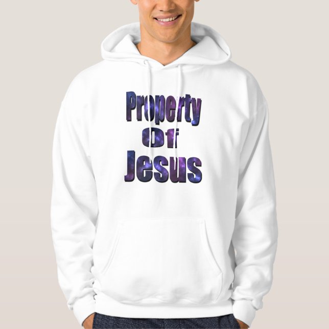 Sudadera Propiedad De Jesús, Logo Religioso, (Anverso)