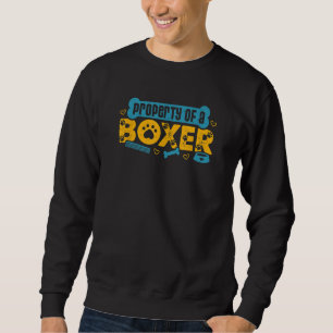 Sudadera Propiedad del perro boxer Papá boxer Mamá perra