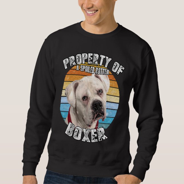 Sudadera Propiedad del propietario blanco de Boxer de (Anverso)