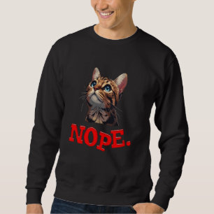 Sudadera Propietario de gato bengalí NOPE Stubborn Bengal C