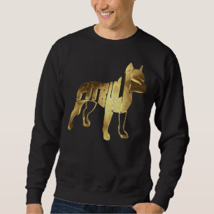 Sudadera Propietario de los perros Pitbull Gold