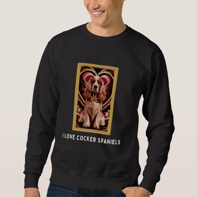 Sudadera Propietario de perro Cocker Spaniel - gracioso de  (Anverso)