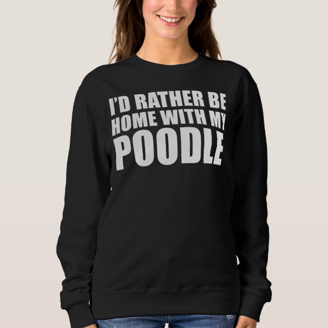 Sudadera Propietario de perro de caniche (Anverso)