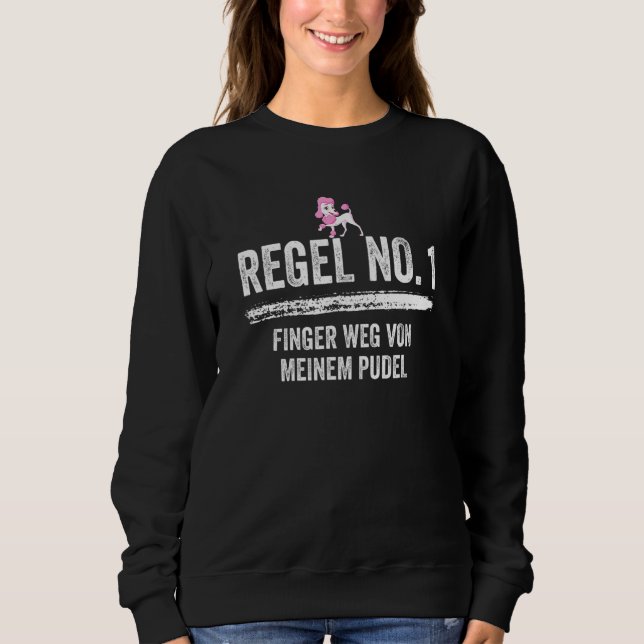 Sudadera Propietario de perro de perro de perro de caniche (Anverso)