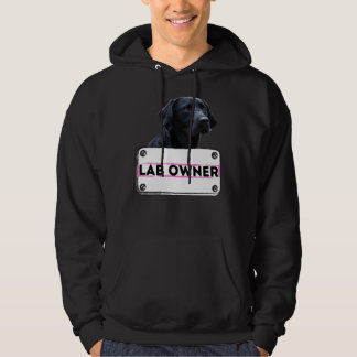 Sudadera Propietario de perros de laboratorio negro
