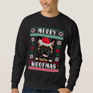 Sudadera Propietario de perros de Navidades de Bulldog fran