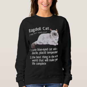 Sudadera Propietario del gato Ragdoll Cat Definition Ragdol