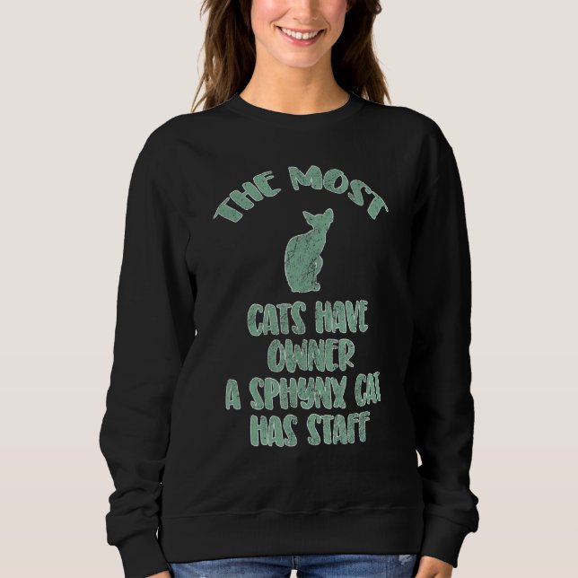 Sudadera Propietario del gato Sphynx (Anverso)