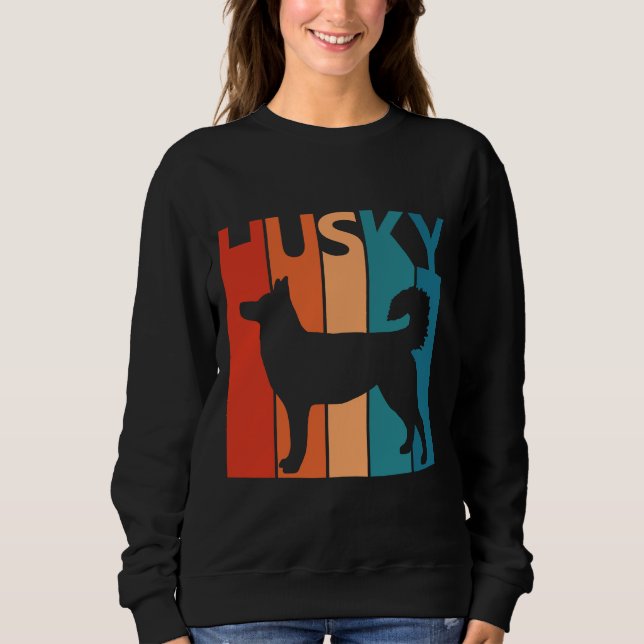 Sudadera Propietario del Husky Vintage (Anverso)