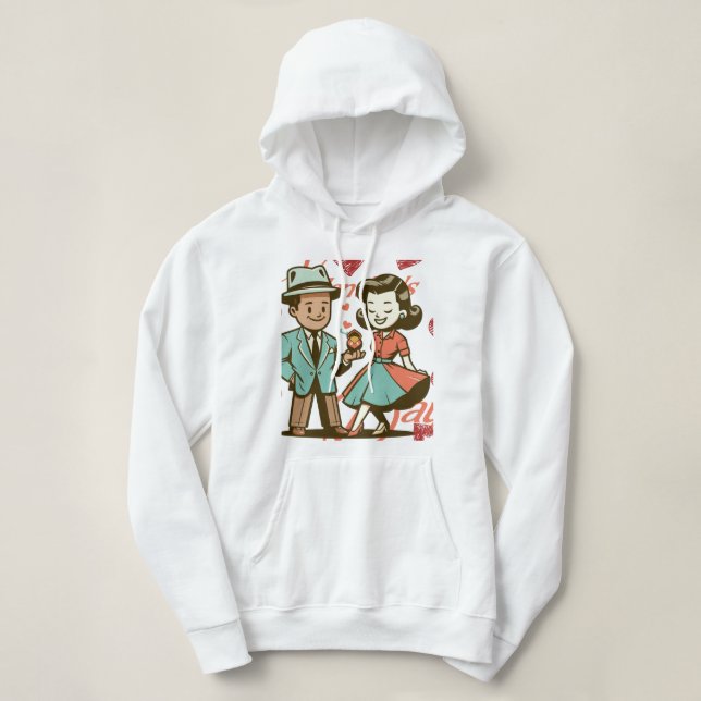 Sudadera "Propuesta de El día de San Valentín de época" (Diseño del anverso)