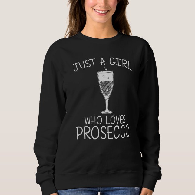 Sudadera Prosecco De Guay Para Chicas Niños Bebedores De Vi (Anverso)