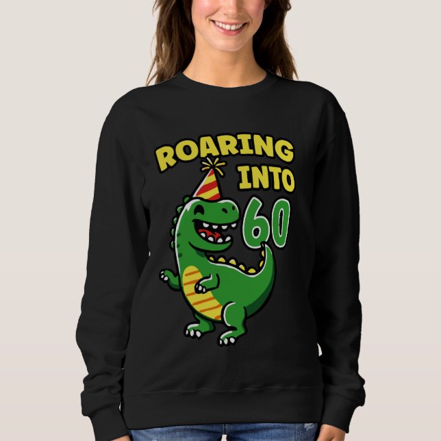 Sudadera Próspera fiesta de cumpleaños número 60 de Dino 60 (Anverso)