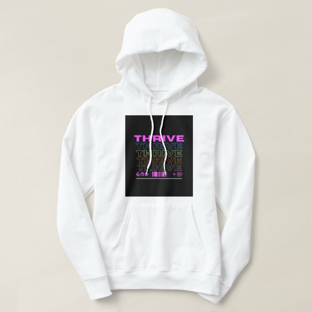 Sudadera Prosperar un diseño de camiseta motivacional (Diseño del anverso)