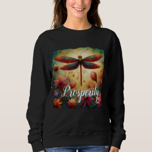 Sudadera Prosperidad sinusal de la floral de la libélula