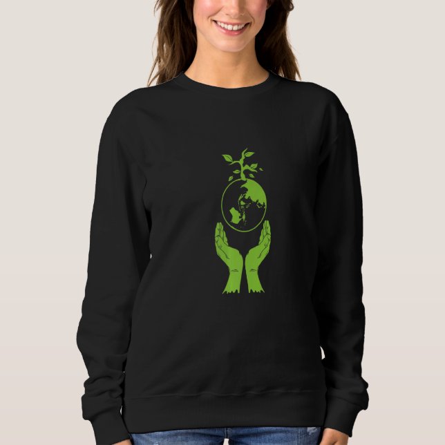 Sudadera Protección Ambiental Tierra Verde (Anverso)
