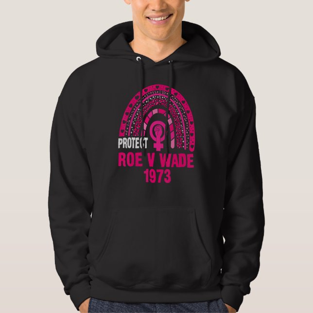 Sudadera Protect Rove V Wade 1973 Rainbow Leopard Pro Choic (Anverso)