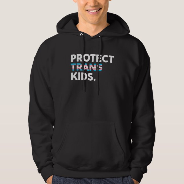 Sudadera Protect Trans Kids Transgender Pride LGBTQ+ (Anverso)