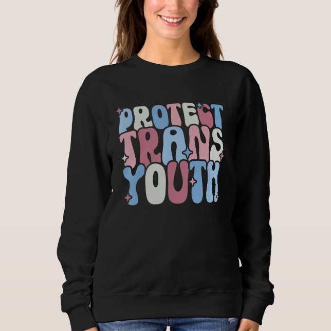 Sudadera Protect Trans Youth LGBT Pride  LGBT Support (Anverso)