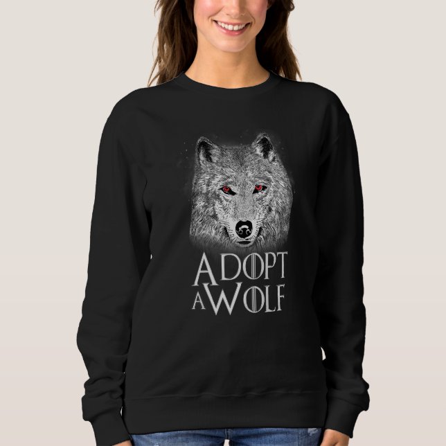 Sudadera Protector de Animales Adoptar un Lobo Libro Refere (Anverso)