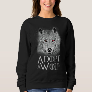 Sudadera Protector de Animales Adoptar un Lobo Libro Refere