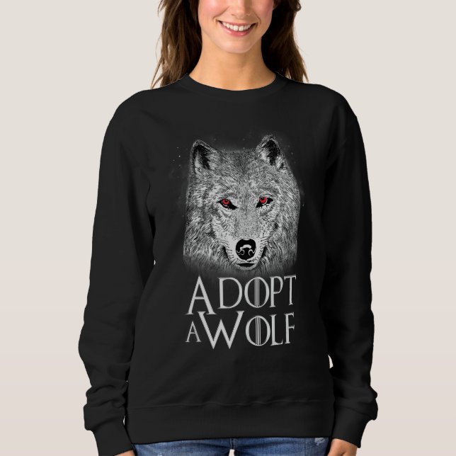 Sudadera Protector de Animales Adoptar un Lobo Libro Refere (Anverso)