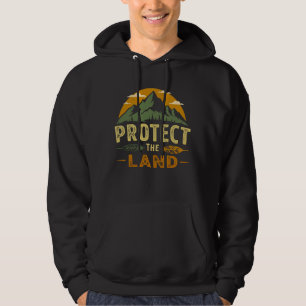 Sudadera Protege la tierra vintage montaña naturaleza