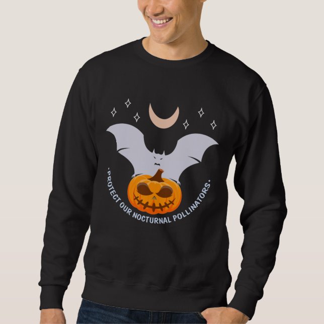 Sudadera Protege Nuestros Polinizadores Nocturnos Murciélag (Anverso)